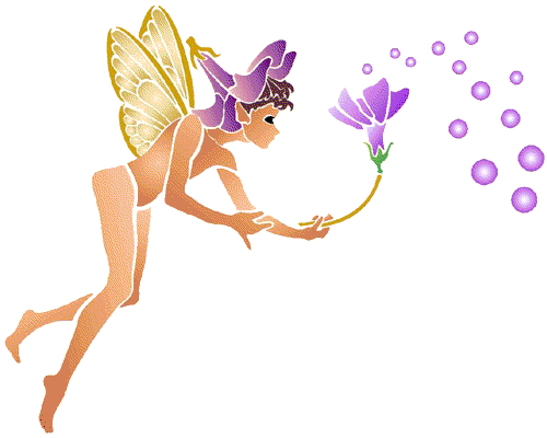 flying tinkerbell stencil