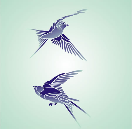 Bird Silhouettes. Flying Birds Flock, Black Drawing Flight Raven Tattoo  Template, Monochrome Animal Wild Life Migration Stock Vector - Illustration  of freedom, nature: 191074167